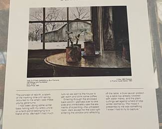 "THE CUTTING GARDEN"  PRINT by BURR FAIRLAMB, SIGNED/NUMBERED 563/700