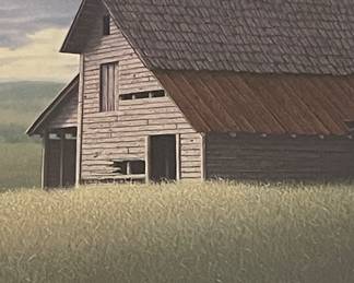 "EDGE OF EVENING"  REMARQUE PRINT by WARD NICHOLS, SIGNED/NUMBERED 9/25