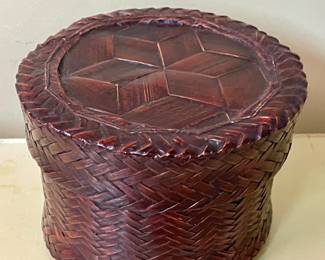 WOVEN BASKET BOX