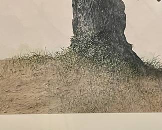 FRAMED/MATTED "THE SURVIVOR" BY WARD NICHOLS (SIGNED)