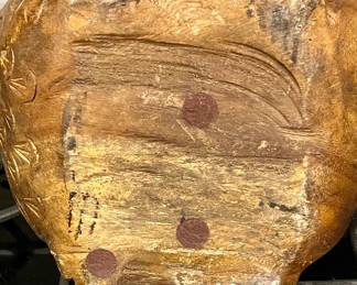 LARGE CARVED WOOD ROOSTER