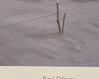 "RURAL DELIVERY"  REMARQUE PRINT by WARD NICHOLS, SIGNED/NUMBERED 9/25