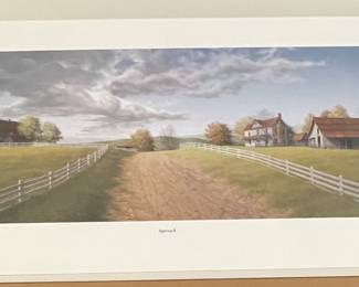 "APPROACH"  REMARQUE LITHOGRAPH by WARD NICHOLS, SIGNED/NUMBERED 9/25