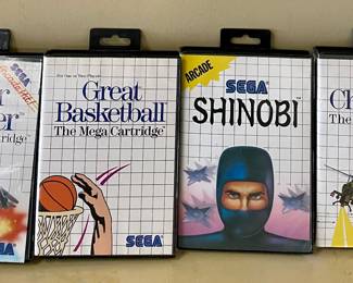 VINTAGE SEGA MASTER SYSTEM  WITH 7-GAMES