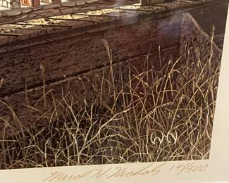 FRAMED/MATTED "ADAM'S PORCH" BY WARD NICHOLS (SIGNED/NUMBERED)  143/500