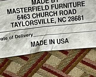 BEAUTIFUL, COMFY  SWIVEL ROCKER WITH LUMBAR PILLOW BY MASTERFIELD FURNITURE (2-AVAILABLE)