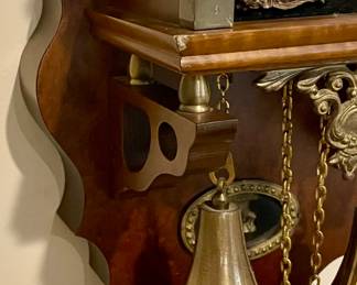 ZAANSE VINTAGE ANTIQUE DUTCH OLD WALL CLOCK, 8 DAY (WARMINK WUBA FREESIAN ERA)