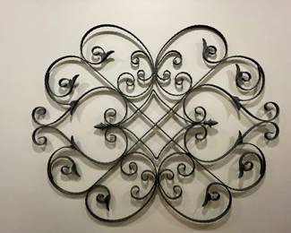 LARGE WROUGHT IRON WALL DECOR