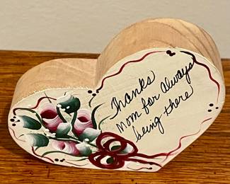 "THANKS MOM" HEART
