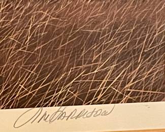 FRAMED/MATTED -HOUSE- BY JIM HARRISON (SIGNED/NUMBERED)  1083/1500