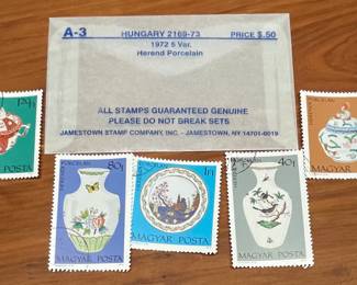 HUMGARY  "HEREND PORCELAIN" 1972 QTY - 5