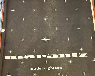 VINTAGE MARANTZ MODEL 18 STEREOPHONIC RECEIVER SERVICE MANUAL