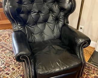 STUDDED LEATHER BARCALOUNGER RECLINER