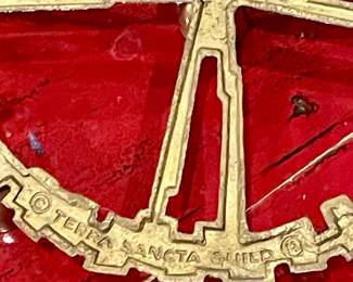 ENAMELED BRASS ADVENT WREATH - ISRAEL