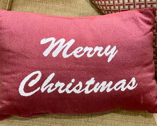 "MERRY CHRISTMAS" PILLOW