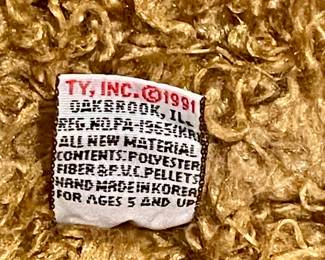 LARGE 1991 TY BEANIE BEAR