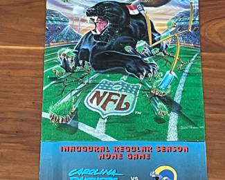 CAROLINA PANTHERS INAUGURAL REGULAR SEASON HOME GAME TICKET PORTFOLIO - GAME 3