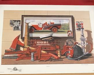 "DEDICATION"  REMARQUE LITHOGRAPH by WARD NICHOLS, SIGNED/NUMBERED 9/25