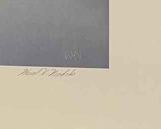 "WINTER GLOW"  REMARQUE PRINT by WARD NICHOLS, SIGNED/NUMBERED 9/25