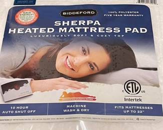 KING SHERPA HEATED MATTRESS PAD