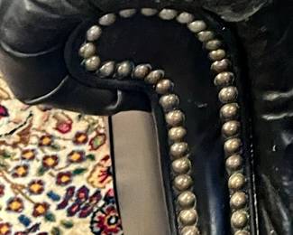 STUDDED LEATHER BARCALOUNGER RECLINER