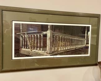 FRAMED/MATTED "ADAM'S PORCH" BY WARD NICHOLS (SIGNED/NUMBERED)  143/500