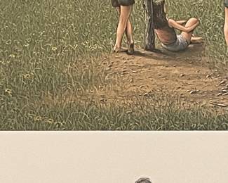 "DREAM FIELDS"  REMARQUE PRINT by WARD NICHOLS, SIGNED/NUMBERED 9/25