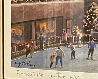 FRAMED/MATTED "ROCKEFELLER CENTER, NY"       BY signature? (SIGNED/NUMBERED)  473/950