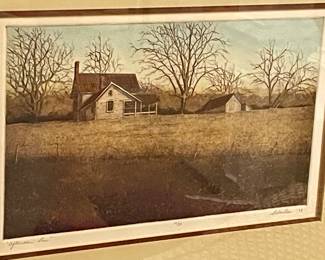 FRAMED/MATTED "AFTERNOON SUN" BY SEBASTIAN '78  (SIGNED/NUMBERED) 15/50