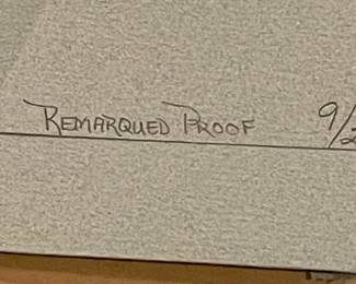 "BRUSHY MOUNTAIN BLUES"  REMARQUE LITHOGRAPH by WARD NICHOLS, SIGNED/NUMBERED 9/25