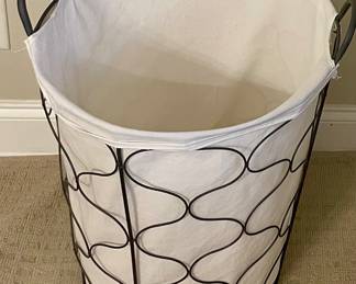 WIRE/LINEN HAMPER BASKET