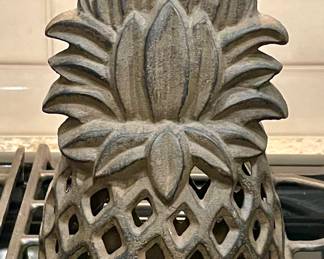 CAST IRON PINEAPPLE LANTERN