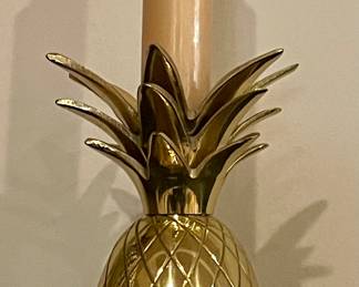 BRASS PINEAPPLE CANDLE HOLDER