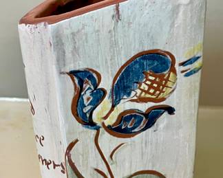 TERRACOTTA POTTERY SALT BOX