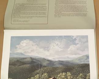 "PEACE IN THE VALLEY"  REMARQUE PRINT by WARD NICHOLS, SIGNED/NUMBERED 9/25
