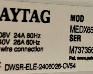 MAYTAG BRAVOS MCT DRYER