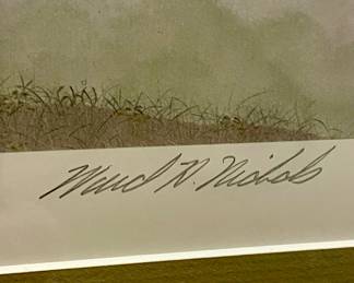 FRAMED/MATTED "THE SURVIVOR" BY WARD NICHOLS (SIGNED)