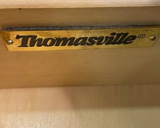 6-DRAWER BLACK, DISTRESSED CHEST BY THOMASVILLE