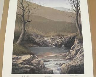"THE SECRET PLACE"  REMARQUE PRINT by WARD NICHOLS, SIGNED/NUMBERED 9/25