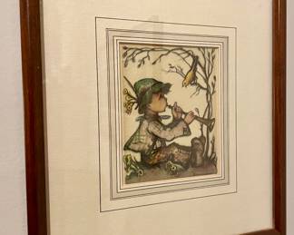 FRAMED/MATTED HUMMEL PRINT