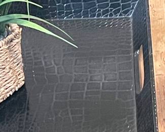 FAUX PLANT, "ALLIGATOR" TRAY