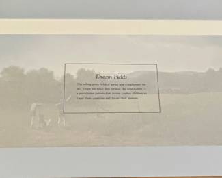 "DREAM FIELDS"  REMARQUE PRINT by WARD NICHOLS, SIGNED/NUMBERED 9/25