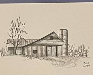 "BRUSHY MOUNTAIN BLUES"  REMARQUE LITHOGRAPH by WARD NICHOLS, SIGNED/NUMBERED 9/25