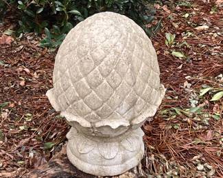 LARGE CEMENT ARTICHOKE GARDEN DECOR