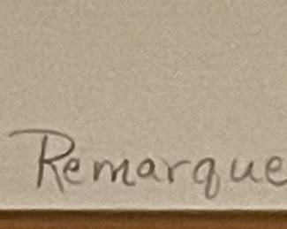 "DREAM FIELDS"  REMARQUE PRINT by WARD NICHOLS, SIGNED/NUMBERED 9/25