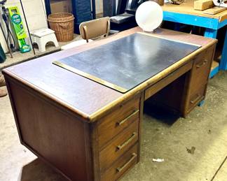 large wooden desk