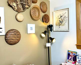 woven baskets, hot rollers, electric toothbrush, waterpik