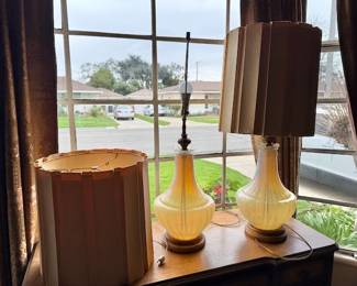 Vintage MCM Murano lamps