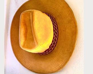 Vintage suede cowboy hat
