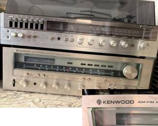 Vintage Panasonic Turntable and Vintage Kenwood receiver